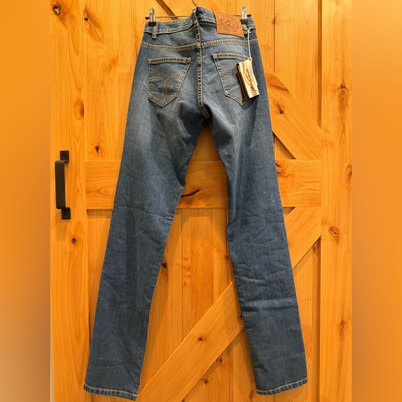 Fiorucci Women’s Angel Med Blue Wash Straight Jeans Size 27 NWT - Picture 5 of 7